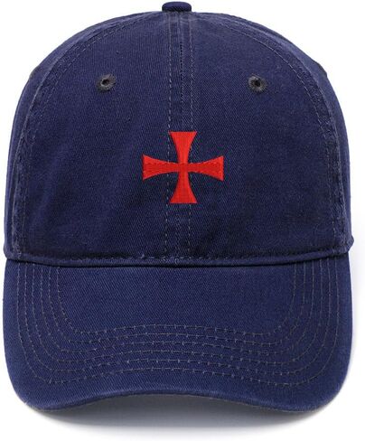 قبعة بيسبول رجالي من Knights Templar Cross مطرزة من القطن المغسول in Kuwait