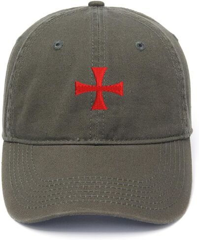قبعة بيسبول رجالي من Knights Templar Cross مطرزة من القطن المغسول in Kuwait