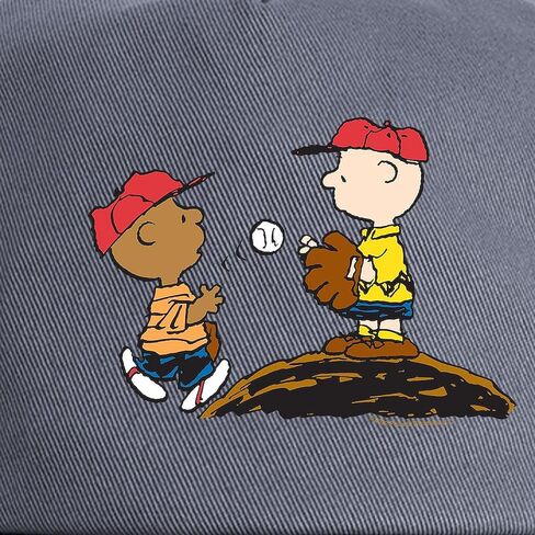 قبعة بيسبول CafePress Peanuts Franklin & Chuck On The Mound قابلة للتعديل in Saudi Arabia
