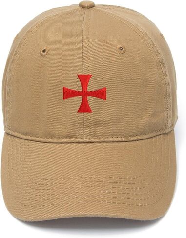 قبعة بيسبول رجالي من Knights Templar Cross مطرزة من القطن المغسول in Kuwait