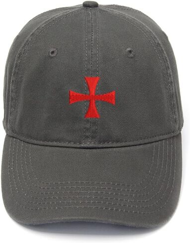 قبعة بيسبول رجالي من Knights Templar Cross مطرزة من القطن المغسول in Kuwait