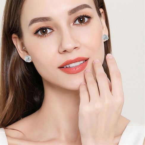 Sterling Silver Jewelry Diamond Cut Wire Love Knot Stud Earring for Women 925 Sterling Silver Love Knot Stud Earrings in Saudi Arabia