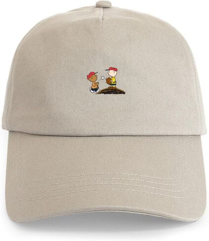 قبعة بيسبول CafePress Peanuts Franklin & Chuck On The Mound قابلة للتعديل in Saudi Arabia