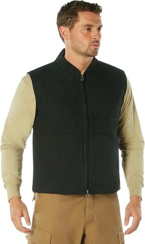 Rothco Conceal-Ops Backwoods Canvas Vest - Discreet Gear Carry for Tactical Professionals and Outdoor Enthusiasts in Saudi Arabia