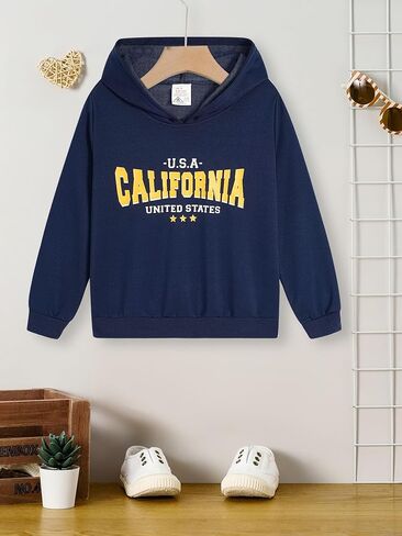 Boys' Hoodie California Printed Pullover Hooded for Kids Casual Sweatshirt in Saudi Arabia