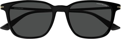 Montblanc MB 0338S 001 Black Plastic Square Sunglasses Grey Lens in Saudi Arabia