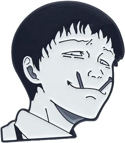 Junji Ito Souichi Tsujii Japanese Horror Manga Tomie Uzumaki 1.4" Enamel Pin Badge in Saudi Arabia