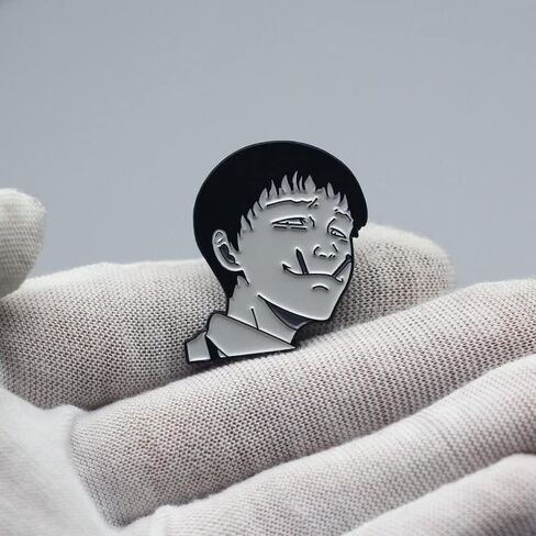 Junji Ito Souichi Tsujii Japanese Horror Manga Tomie Uzumaki 1.4" Enamel Pin Badge in Saudi Arabia