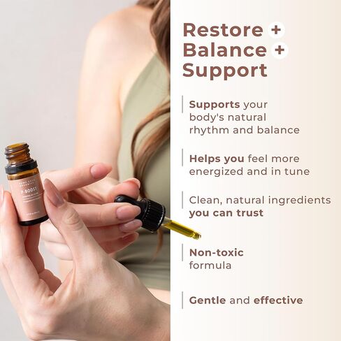 Rowe Casa Organics P-Boost Drops – Plant-Based Women’s Wellness Support with Essential Oils | Promotes Balance, Vitality & Daily Well-Being | Natural Self-Care Formula 10ml in Saudi Arabia