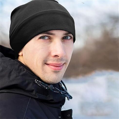 2-Pack Sleep Hat Cotton Beanie Caps Headshion Cotton Skull Caps for Men Women Lightweight Hair Protection Bed Cap Home Travel in Saudi Arabia
