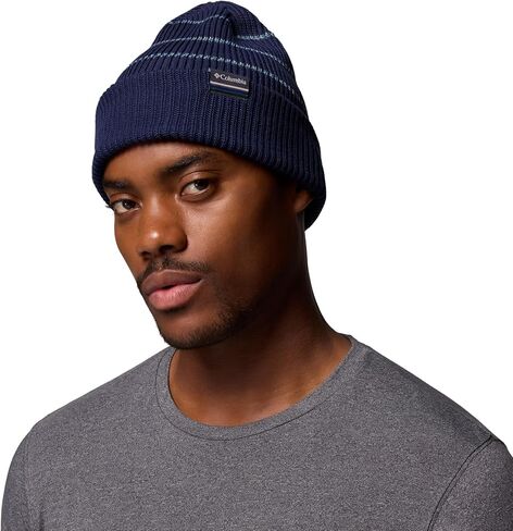 Columbia Unisex Lost Lager II Beanie, Collegiate Navy/Rainbow Stripes, One Size in Saudi Arabia