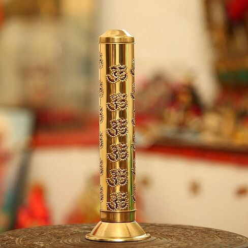 حامل Odishabazaar Safety Agarbatti نحاسي ذهبي 26 × 7.6 × 5.2 سم in Saudi Arabia