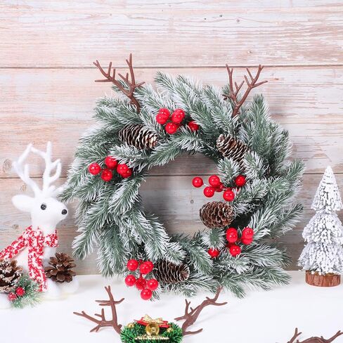 SEWACC 10Pcs Mini Artificial Antler Tree Branches, 12cm DIY Snowman Arms Branches, Plastic Decorative Plant Twigs for Crafts in Saudi Arabia