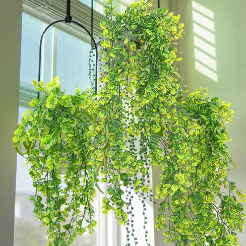 2PCS 78cm Artificial Eucalyptus Rattan Green Fake Plant Ivy DIY for Indoor Outdoor Wall House Weddings Patios Porches Decor in Saudi Arabia
