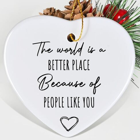 Jocidea Thank You Keepsake for Friend - Heart Christmas Ornament - Say Thanks - Friend Appreciation Gift in Saudi Arabia