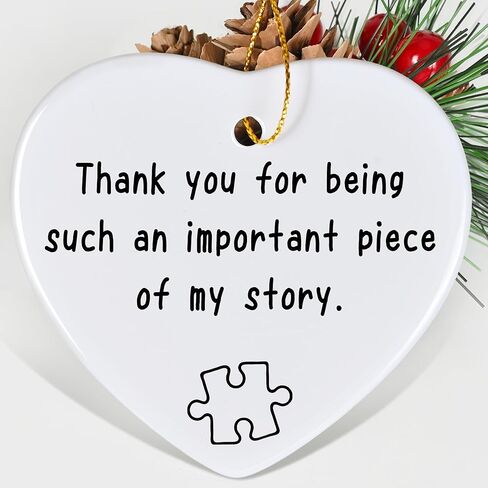 Jocidea Thank You Keepsake for Friend - Heart Christmas Ornament - Say Thanks - Friend Appreciation Gift in Saudi Arabia