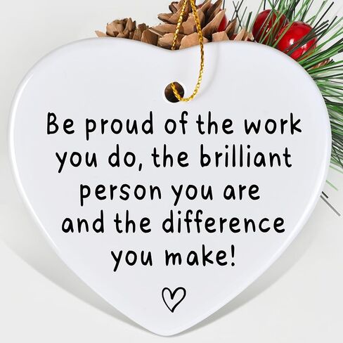 Jocidea Thank You Keepsake for Friend - Heart Christmas Ornament - Say Thanks - Friend Appreciation Gift in Saudi Arabia