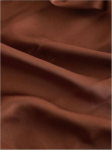 Floerns Women's Plus Size Satin Dressy Blouse Cross Wrap Tie Back Casual Tops in Saudi Arabia