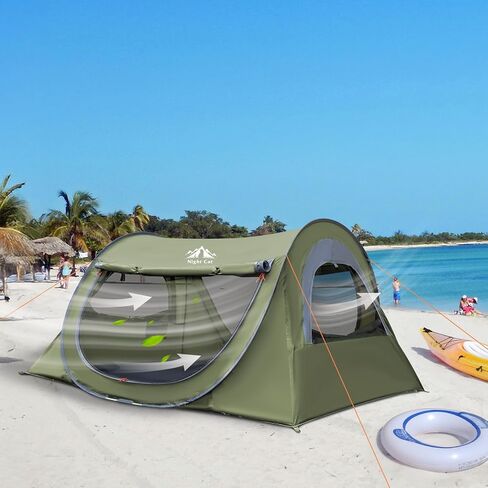 Night Cat Pop-up Camping Tent: 2 Person Tent Waterproof Instant Easy Setup Tunnel Tent in Saudi Arabia