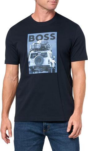 BOSS Mens Big Logo Car Graphic T-Shirt in Saudi Arabia