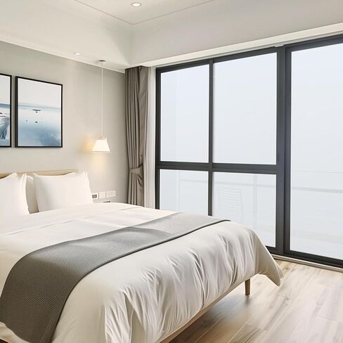 Frosted Glass Window Privacy Film Decorative, Bathroom Window Privacy Film for Glass Windows Cover in Saudi Arabia