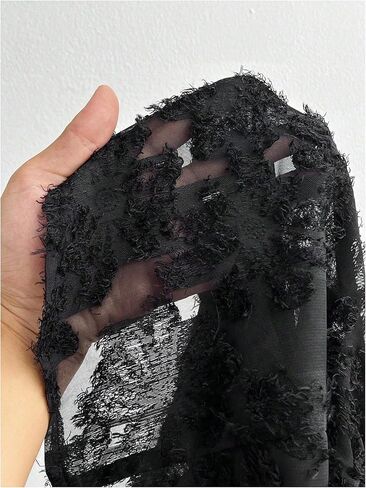 بلوزة علوية للسيدات من SweatyRocks بأكمام قصيرة ورقبة على شكل حرف V وأزرار من الدانتيل الشفاف وكشكشة وبيبلوم in Saudi Arabia