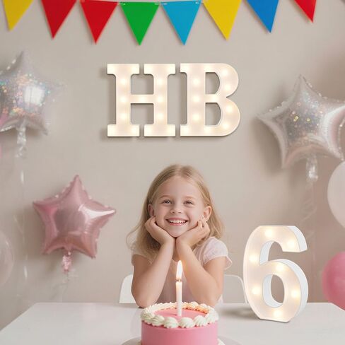 NANXU LED Marquee Light Up Numbers Sign - Lighted Birthday Numbers Sign for 60th Birthday Party Decoration, Bar Wall, Home, Table Room, Wedding and Christmas Decorations, Number 60 in Saudi Arabia