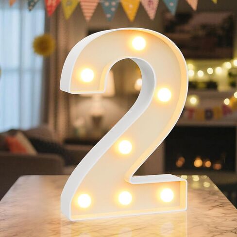 NANXU LED Marquee Light Up Numbers Sign - Lighted Birthday Numbers Sign for 60th Birthday Party Decoration, Bar Wall, Home, Table Room, Wedding and Christmas Decorations, Number 60 in Saudi Arabia