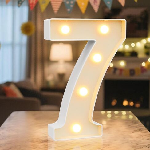 NANXU LED Marquee Light Up Numbers Sign - Lighted Birthday Numbers Sign for 60th Birthday Party Decoration, Bar Wall, Home, Table Room, Wedding and Christmas Decorations, Number 60 in Saudi Arabia