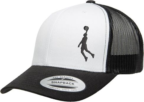Love Sketches Embroidered Basketball Player Trucker Hat for Men & Women | Breathable Mesh Adjustable Snapback Baseball Cap in Saudi Arabia