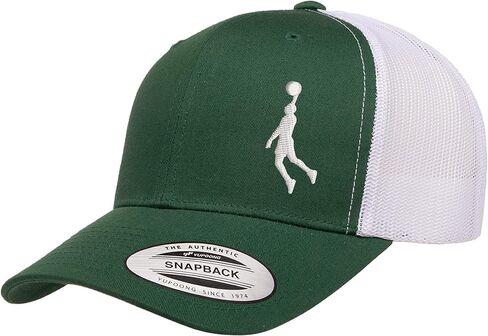 Love Sketches Embroidered Basketball Player Trucker Hat for Men & Women | Breathable Mesh Adjustable Snapback Baseball Cap in Saudi Arabia