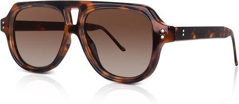 DrRelax Retro Square Aviator Sunglasses Womens 70s Bold Flat Top Frame Polarized Sun Glasses in Saudi Arabia
