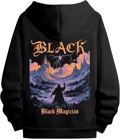 SHENHE Men's Graphic Hooide Pullover Long Sleeve Fashion Novelty Hoodie Sweatshirt in Saudi Arabia