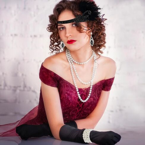 ONUPGO 1920s Flapper Accessories Great Gatsby Costume Accessories Set in Saudi Arabia