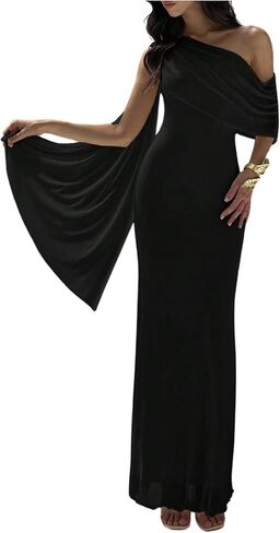 Verdusa Women's Off The Shoulder Maxi Slimming Dresses Elegant Formal Wedding Guest Dress with Strap in Saudi Arabia