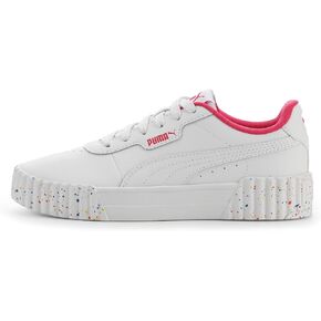 PUMA Carina Shoes Sneaker, White-Pink AH25, 4.5 US Unisex Big Kid in Kuwait