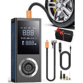 Cordless Tire Inflator with Rechargeable Battery, Smart Air Pump for Car in Kuwait