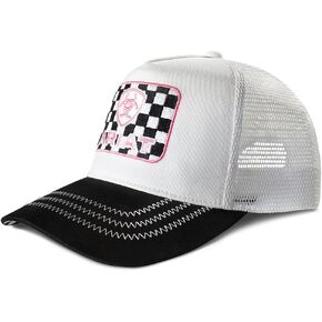 ARIAT Women's Checker Patch Pink Shield Logo Cap in Saudi Arabia