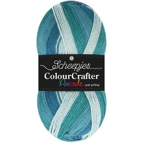 Scheepjes Color Crafter Parade 100g خيوط - 403 مزيج أصفر - أكريليك قسط ناعم للحياكة والحيوانية in Saudi Arabia