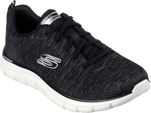 Skechers Sport Women's Women's Track Sneaker, Black/White=BKW, 5.5 in Kuwait