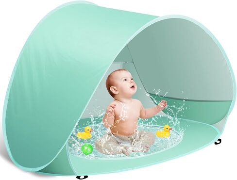 Baby Beach Tent Pop Up Beach Tent Baby Tent for Beach, Portable Shade Pool UV Protection Sun Shelter for Infant in Saudi Arabia