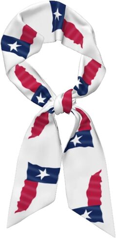 Flag of Texas Women'S Luxury Satin Silk Scarf for Hair Neck Purse - Soft Lightweight Sun Protection Bandana Accessory with Glossy Finish for Summer Handbag Decoration in Saudi Arabia