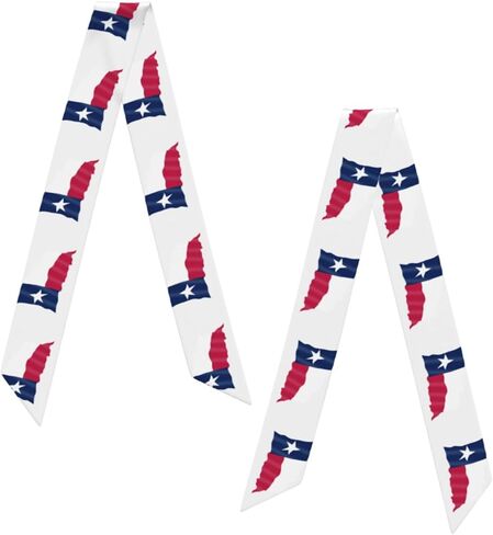 Flag of Texas Women'S Luxury Satin Silk Scarf for Hair Neck Purse - Soft Lightweight Sun Protection Bandana Accessory with Glossy Finish for Summer Handbag Decoration in Saudi Arabia