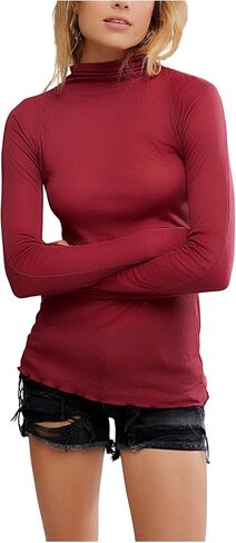 Free People Womens, Close to Home Layering, Miss Crimson, Medium in Saudi Arabia