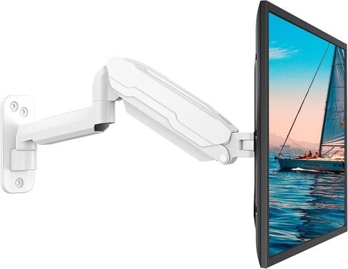 MOUNT PRO Monitor Wall Mount for 13 to 32 inch Computer Screen, Extra Long Adjustable Single Wall Mount Monitor Arm, Full Motion Vesa Wall Bracket 100x100, Hold up to 17.6lbs, Black in Saudi Arabia