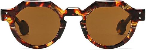 willochra Retro Small Round Punk Sunglasses Women Fashion Gradient Shades UV400 Men Rivets Green Polygon Sun Glasses in Saudi Arabia