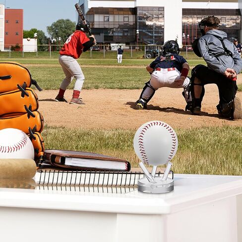 حامل عرض أكريليك من GUSHBIN، حامل عرض الكرة اللينة، حامل كرة البيسبول، تنس الجولف، كرة كريستالية شفافة، حامل عرض الصخور مع قاعدة مستديرة، متوسط in Kuwait