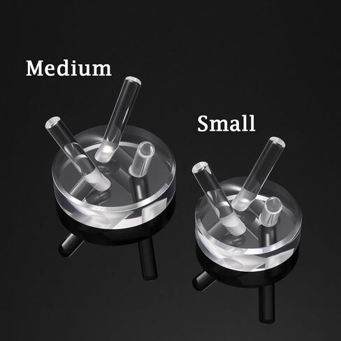 حامل عرض أكريليك من GUSHBIN، حامل عرض الكرة اللينة، حامل كرة البيسبول، تنس الجولف، كرة كريستالية شفافة، حامل عرض الصخور مع قاعدة مستديرة، متوسط in Kuwait