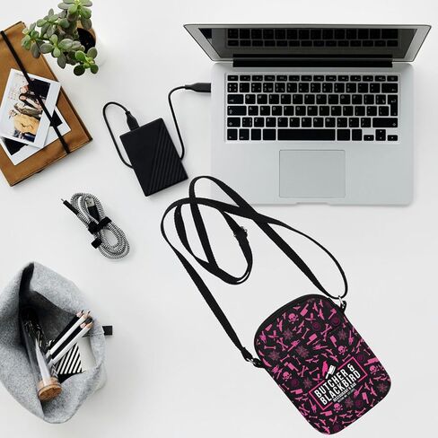 TOBGBE Butcher Inspired Crossbody Bag Dark Romantic Comedy For Book Lovers Blackbird Bookish Butcher Bird Merch in Saudi Arabia
