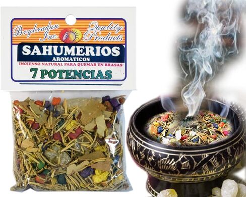 1 قطعة Seven Powers-7 POTENCIAS Herbal البخور مزيج SAHUMERIO ESPIRITUAL DE HIERBAS لحرق الفحم in Kuwait